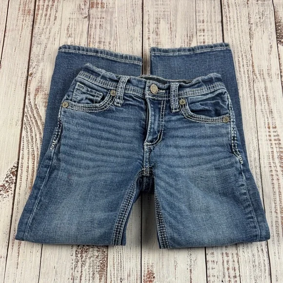 BKE “ CONNER” boot cut leg blue jeans  size 6 - Picture 2 of 14